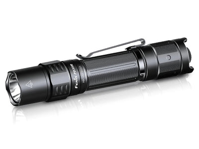Fenix PD35R Rechargeable Tactical Flashlight, Side view showing clip
