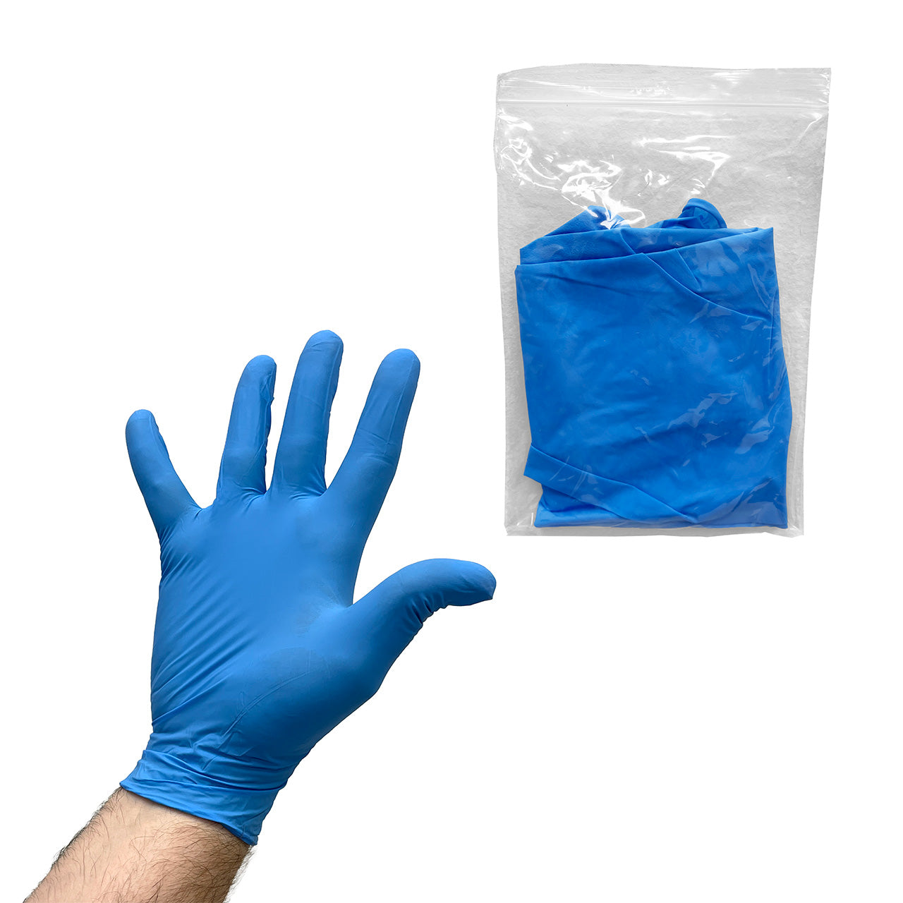 Blue Nitrile Non-Exam Glove Flat 2-pack (Case of 500) – Rescue