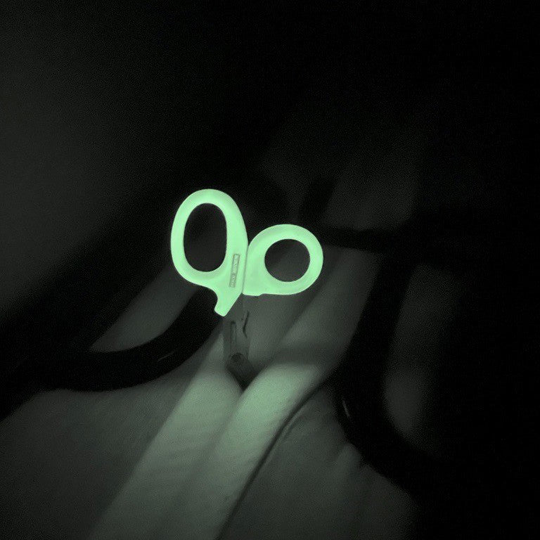 Glow-in-the-Dark Handled Shears, 7.5" with Clip, O2 wrench - glowing in the dark