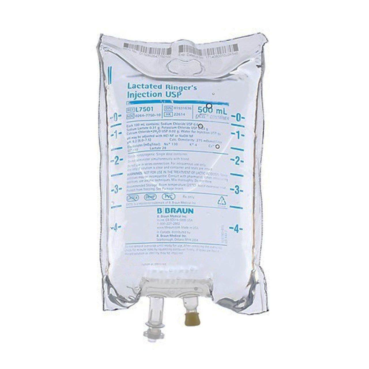 Lactated Ringer's Solution IV Solution, 500 mL