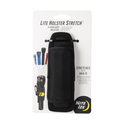 Lite Holster Stretch™ Flashlight Holster, packed- front