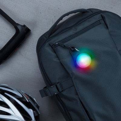 Radiant® Rechargeable Micro Lantern - Disc-O Select™, on backpack