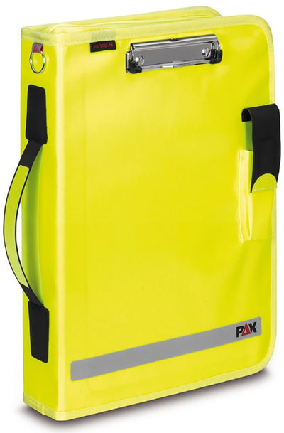 PAX Multi-Organizer, front vertical view, safety yellow color. 