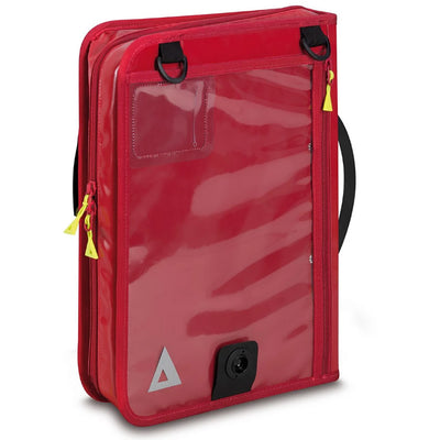 PAX Multi-Organizer, back vertical view, red color. 