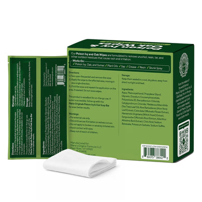 Poison Ivy & Oak Wipes (25 Sachets)