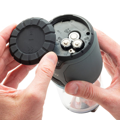 Radiant® RL3™ PowerSwitch™ Rechargeable Lantern, showing backup batteries 