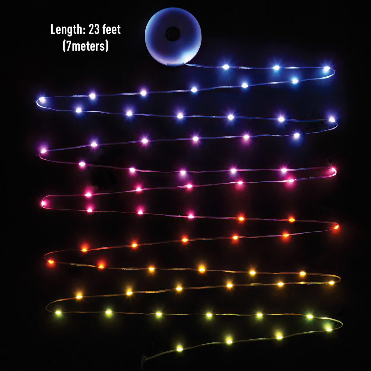 Radiant® StarLit™ Rechargeable Lantern + String Light, string light length