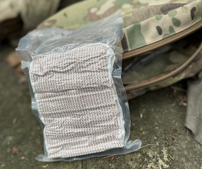 Alpha I Pressure Bandage in flat-packed packaging