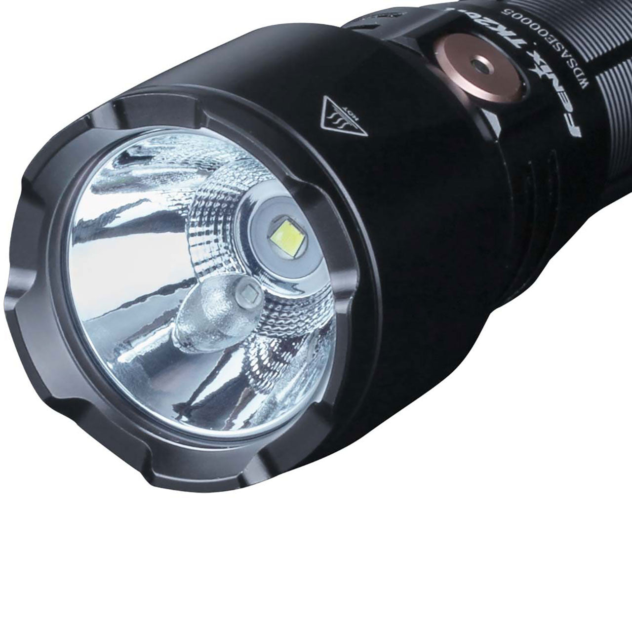 Fenix TK26R Tactical Flashlight, light end 