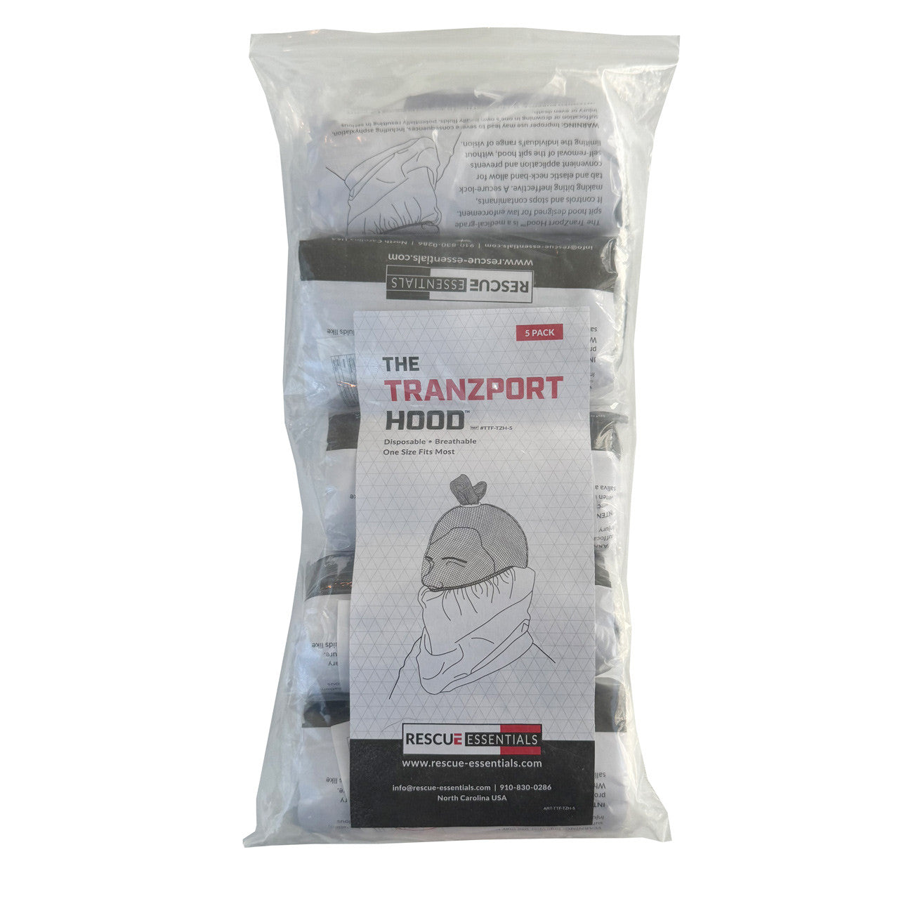 TranZport Hood, 5/Pack – Rescue Essentials