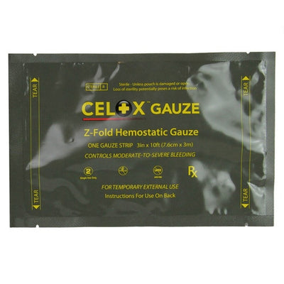 Celox™ Z-Fold Gauze, front of packaging 