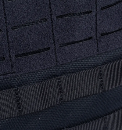 Tactical TacTec Plate Carrier -Black, Close up of MOLLE web