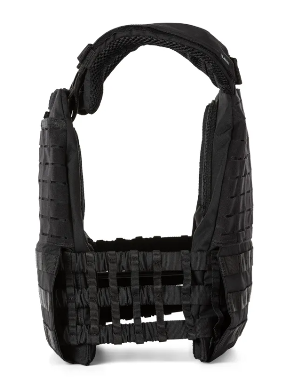Tactical TacTec Plate Carrier -Black, Side view