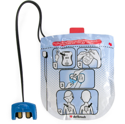 Child Defibtech Lifeline VIEW Electrodes, front