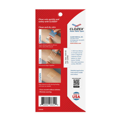 Emergency Laceration Closures, Variety 3 Pack (20/30/40mm or 20/40/50mm)