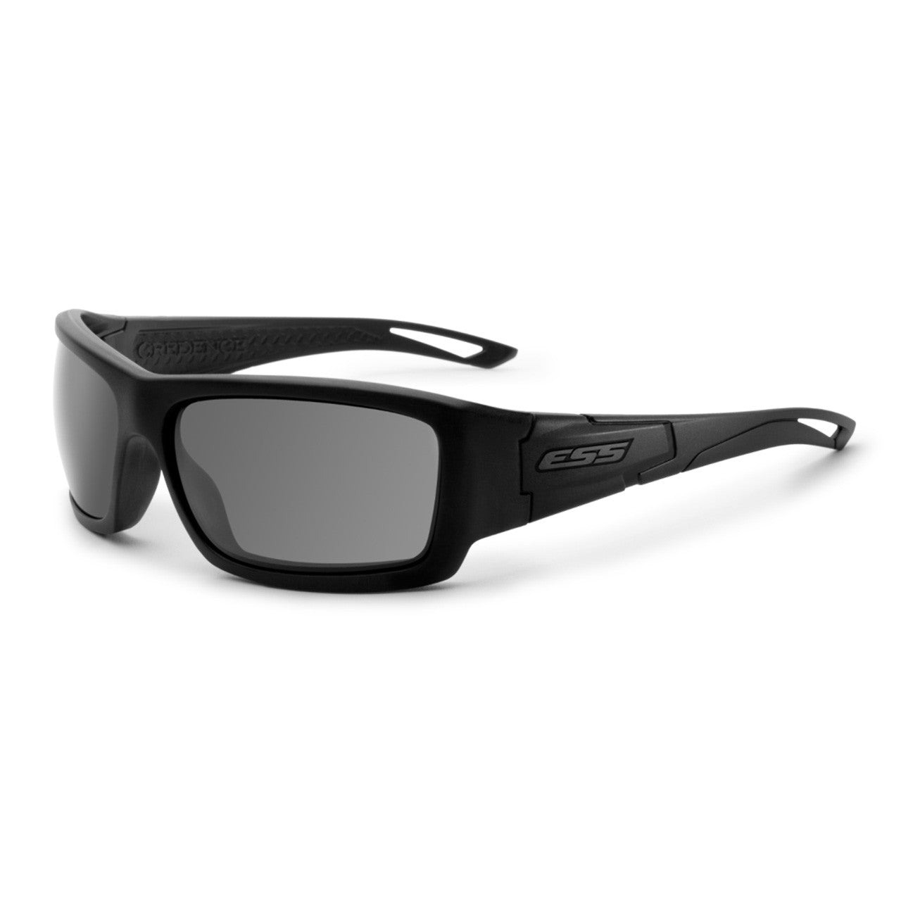 Credence Black Sunglasses w/ Smoke Grey Lens 