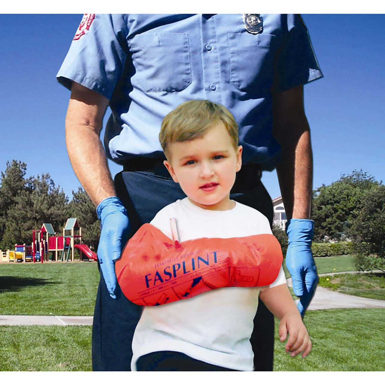 FASPLINT, on child's arm