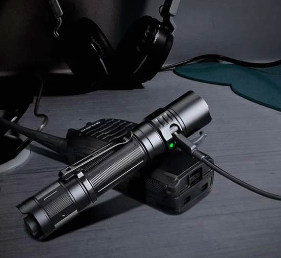 Fenix PD35R Rechargeable Tactical Flashlight charging