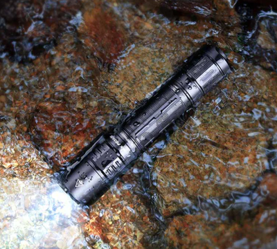 Fenix PD35R Rechargeable Tactical Flashlight, In puddle
