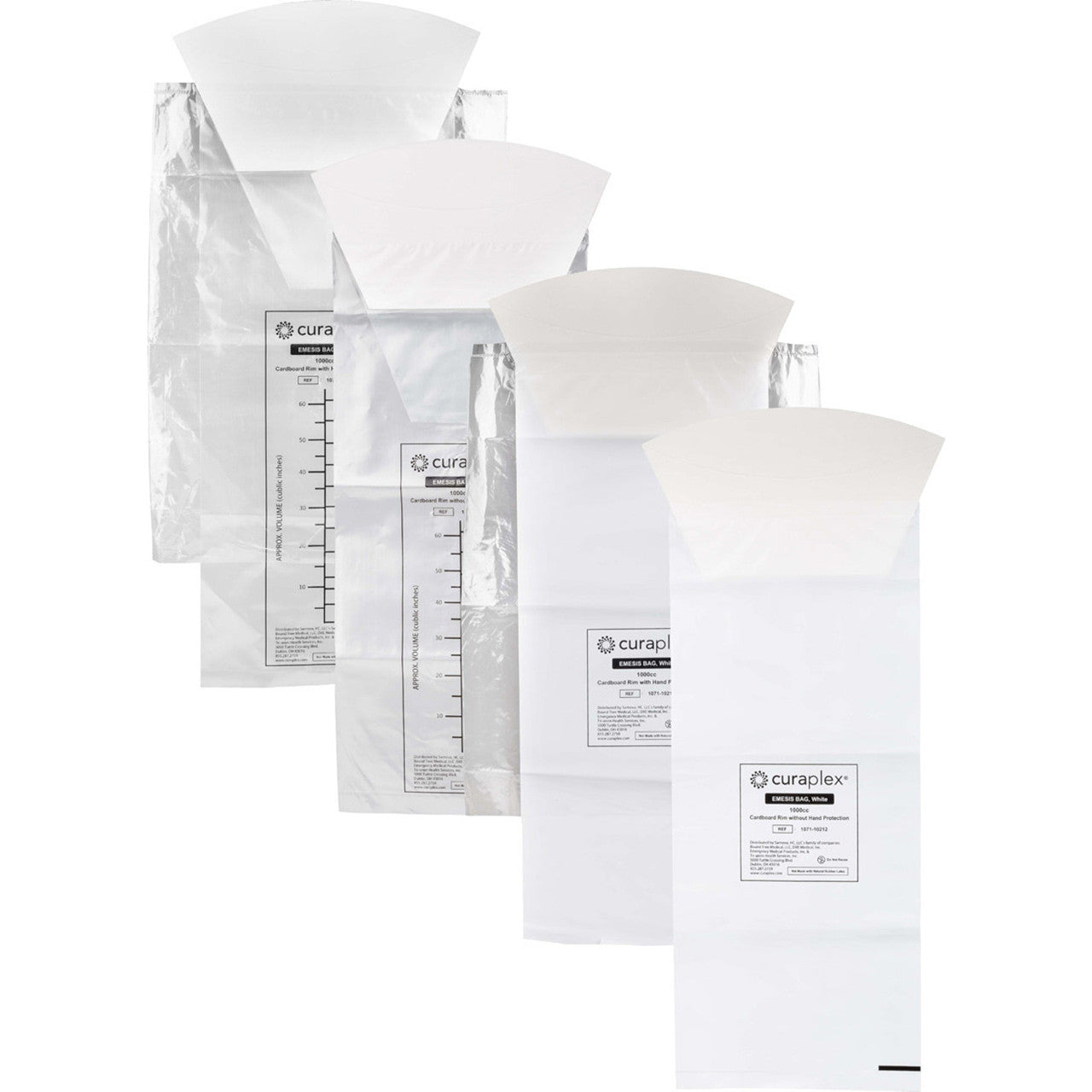 Curaplex Emesis Bags, Front multiple view.