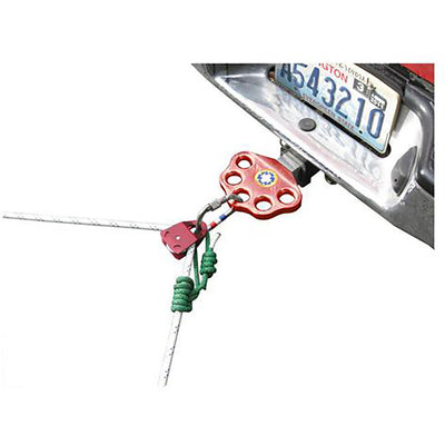 Hitch Plate, Attached to vehicle view.