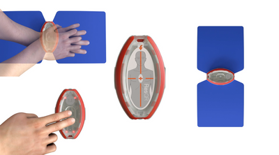 ResQR CPR Aid Device, in use