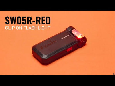 Fenix SW05R Clip On Flashlight with White and Red Light