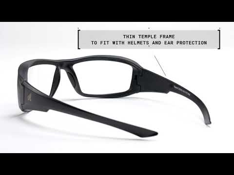 Load video: Edge Eyewear Hamel - Black Frame &amp; Tiger Lens