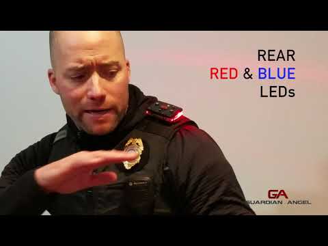 Law Enforcement Red/Blue Wearable Safety Police Light