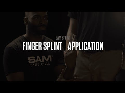 SAM Finger Splint (Orange/Blue, 3 pack)