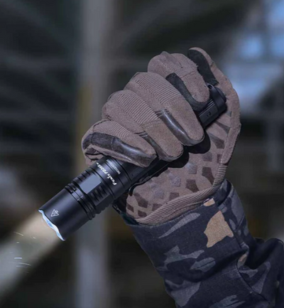 Fenix PD36R Pro Flashlight, in hand