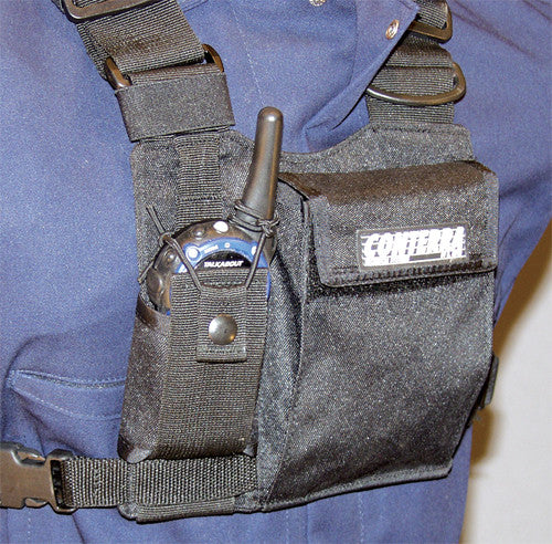 Conterra Adjusta-Pro Radio Chest Harness, being worn